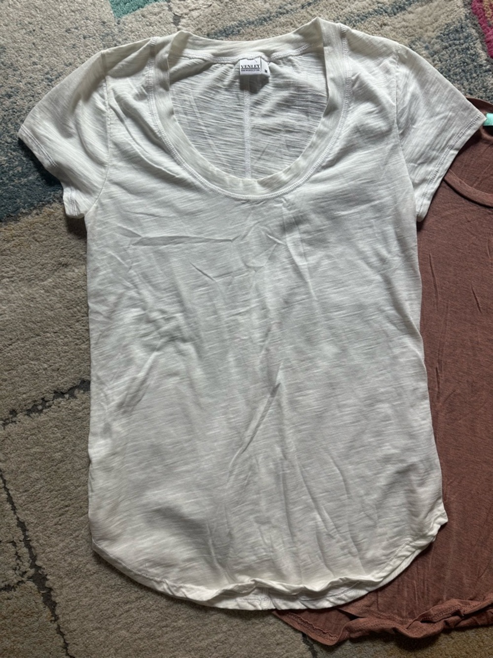 Venley & Chris & Carol & Coco Main medium t shirt set mustard cream & mauve (3) - Picture 6 of 14